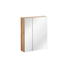 Hanging cabinet with mirror CAPRI 60 cm, craft oak